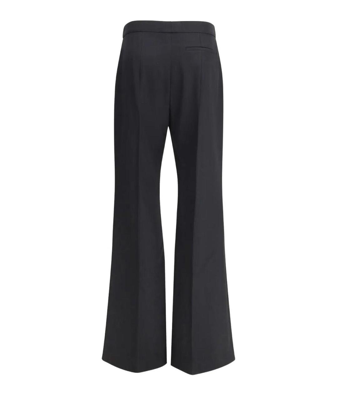 GIVENCHY Черные шерстяные прямые брюки, фото 2