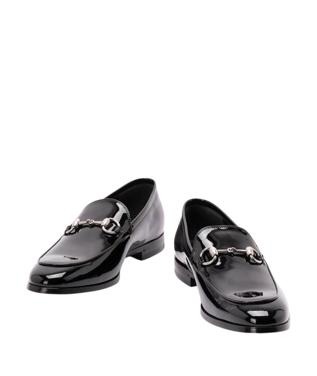 GUCCI Черные кожаные лоферы, фото 2