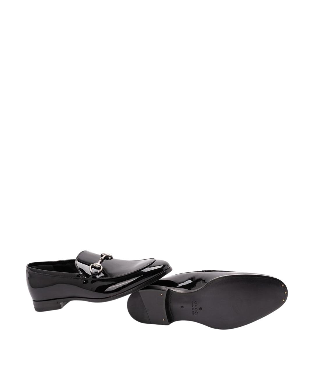 GUCCI Черные кожаные лоферы, фото 4