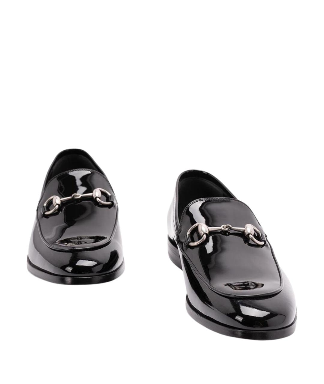 GUCCI Черные кожаные лоферы, фото 5