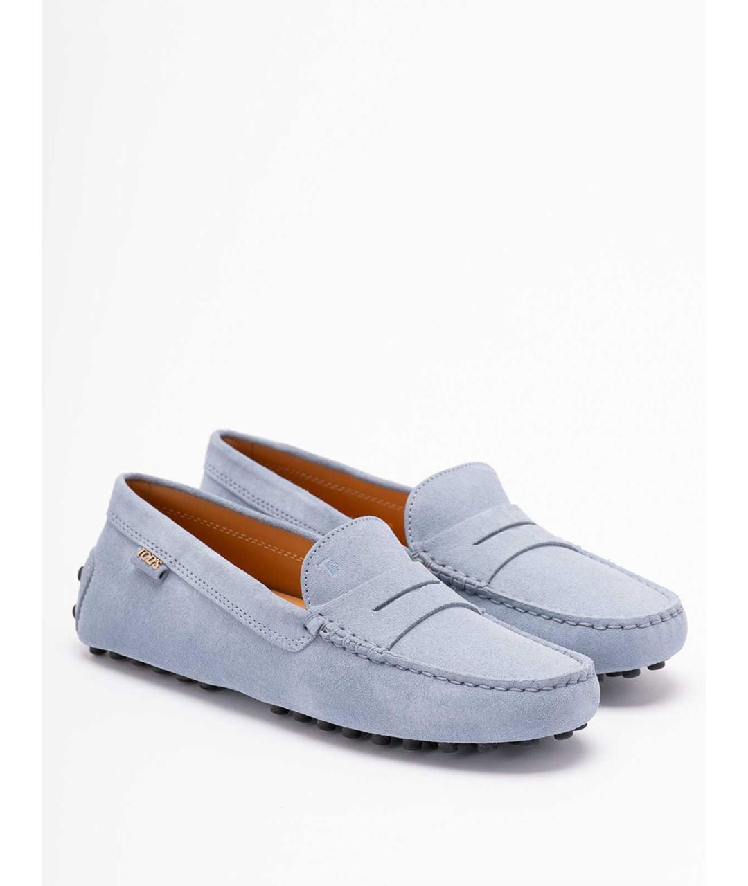 TOD'S Синие замшевые туфли, фото 5