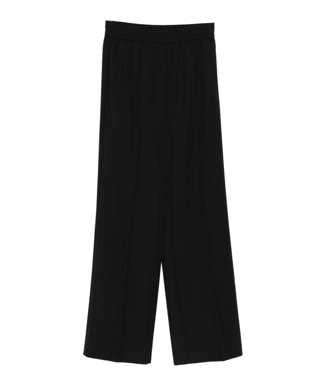 DOLCE&GABBANA Черные шерстяные брюки широкие, фото 1