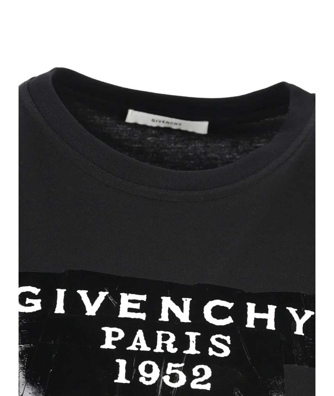 GIVENCHY Черная хлопковая футболка, фото 3