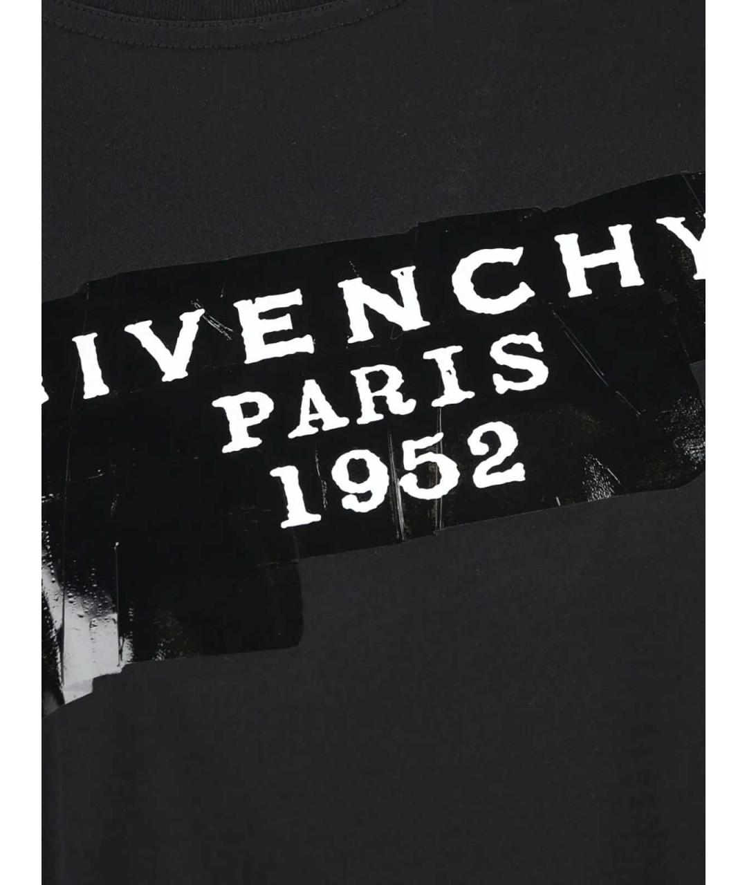 GIVENCHY Черная хлопковая футболка, фото 4
