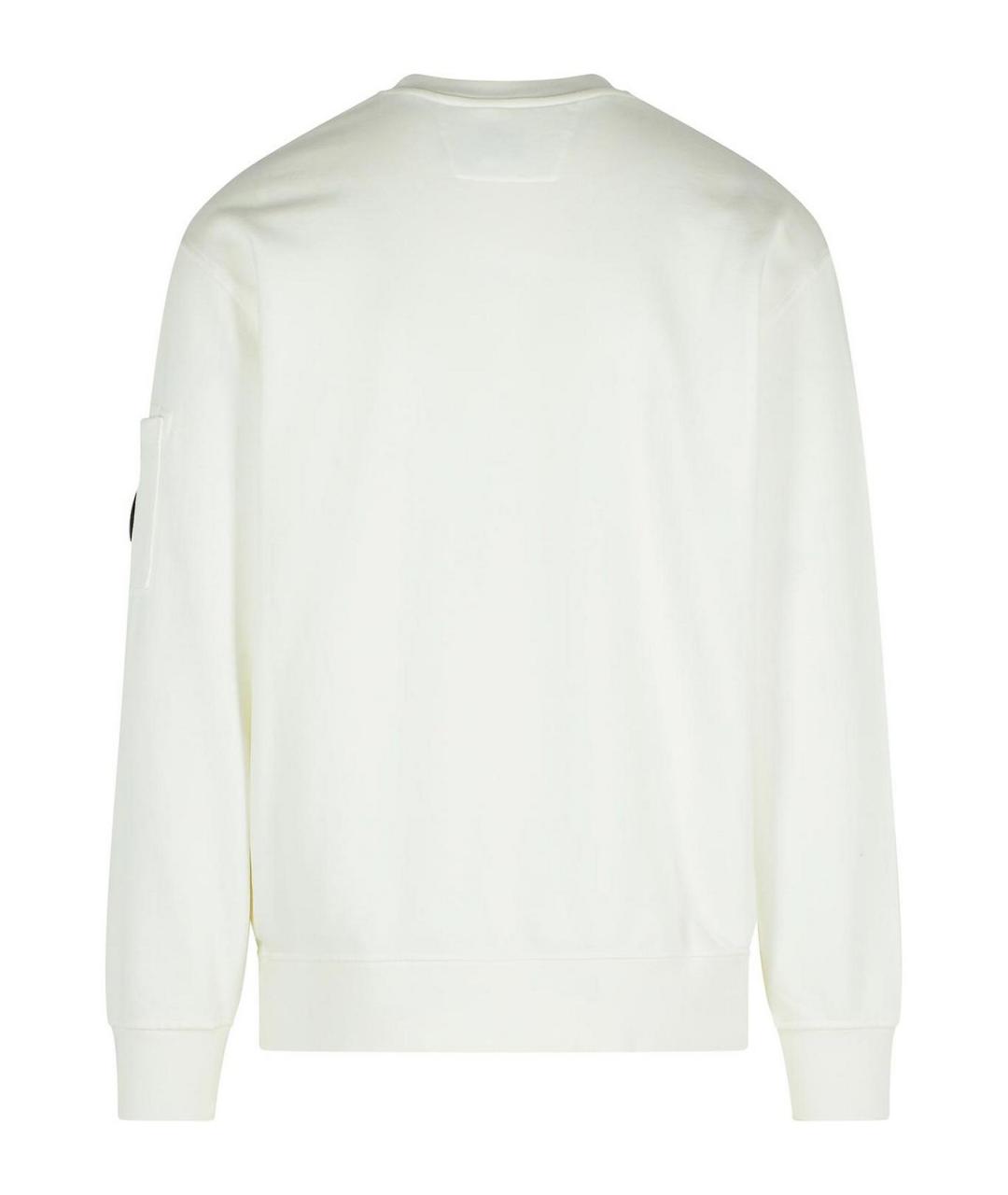 CP COMPANY Белый хлопковый джемпер / свитер, фото 2