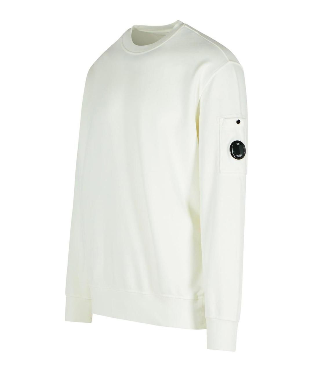 CP COMPANY Белый хлопковый джемпер / свитер, фото 3