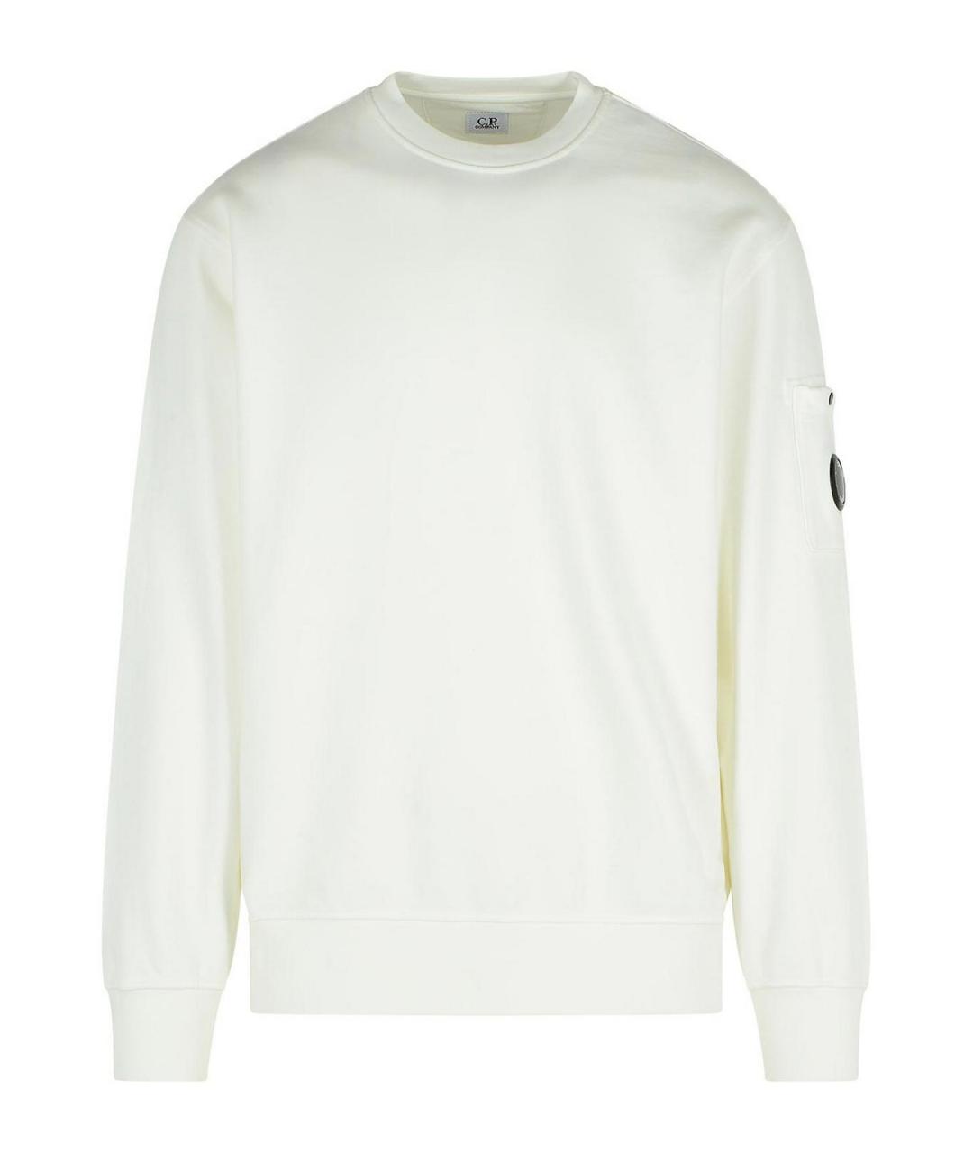 CP COMPANY Белый хлопковый джемпер / свитер, фото 1