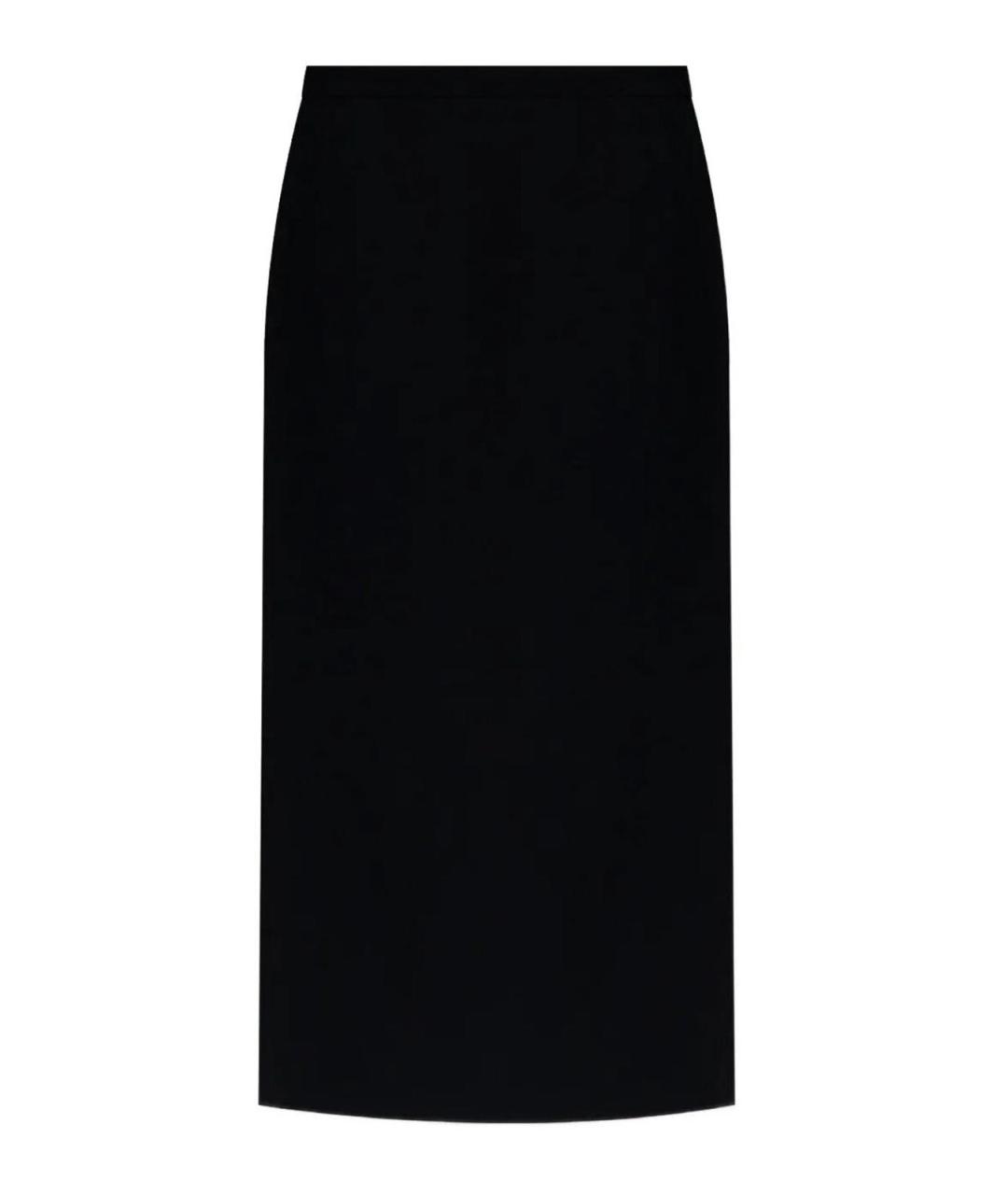 GIVENCHY Черная вискозная юбка миди, фото 1