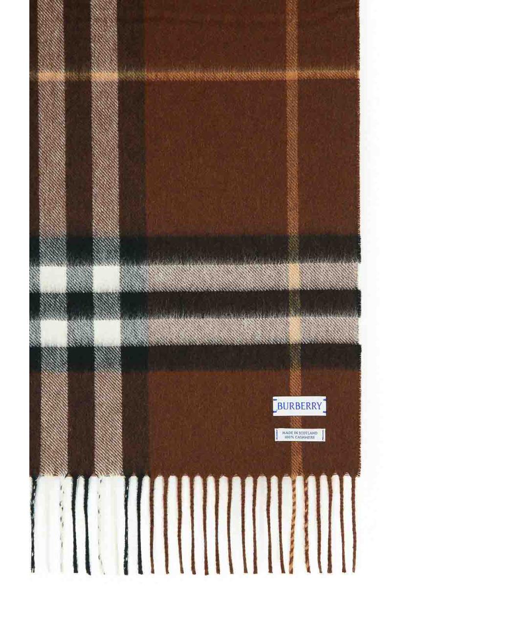 BURBERRY Коричневый шарф, фото 3