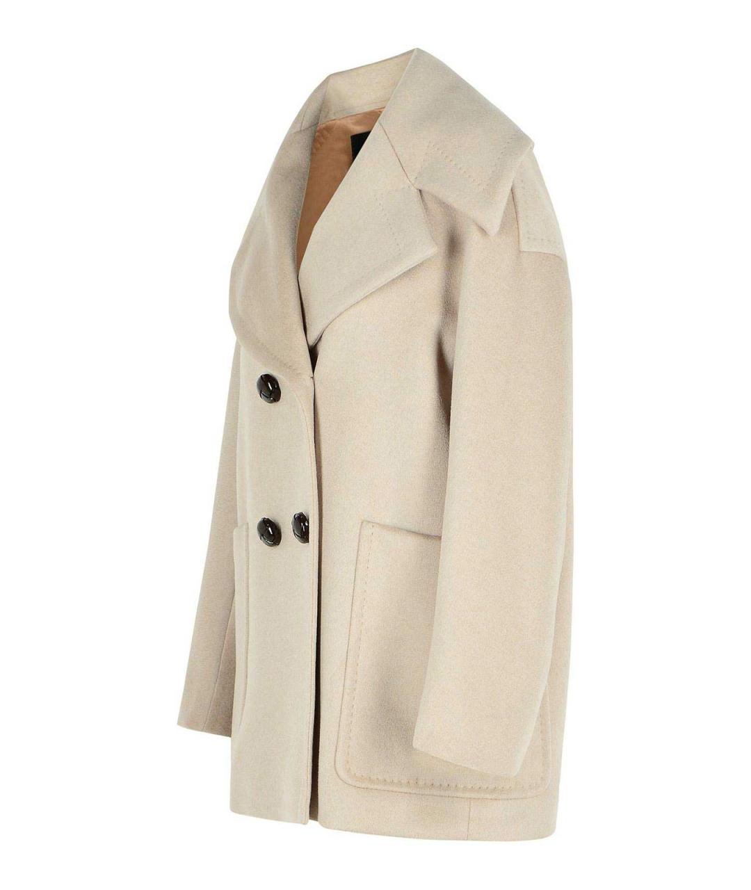 MAX MARA Бежевое кашемировое пальто, фото 3