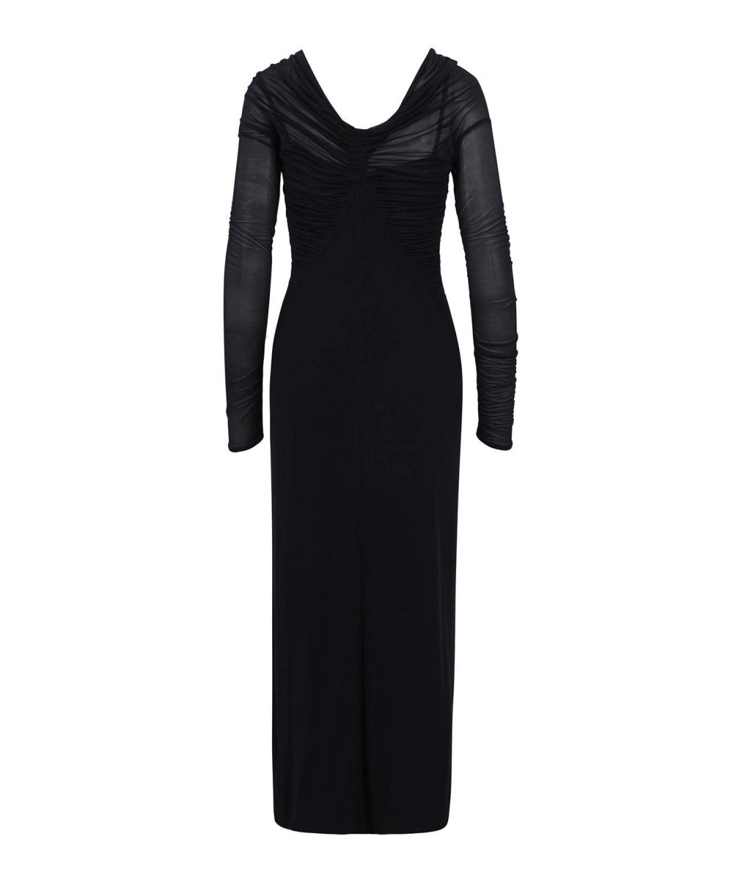 MAX MARA Черное вискозное вечернее платье, фото 2