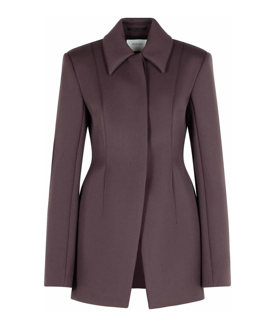 SPORTMAX Коричневая шерстяная рубашка, фото 1