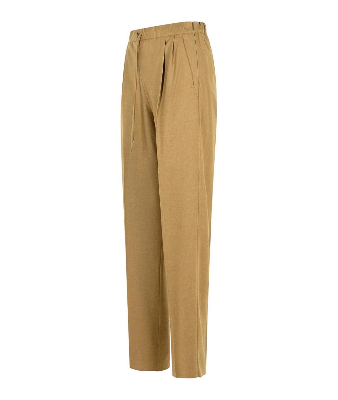 MAX MARA Коричневые брюки широкие, фото 3