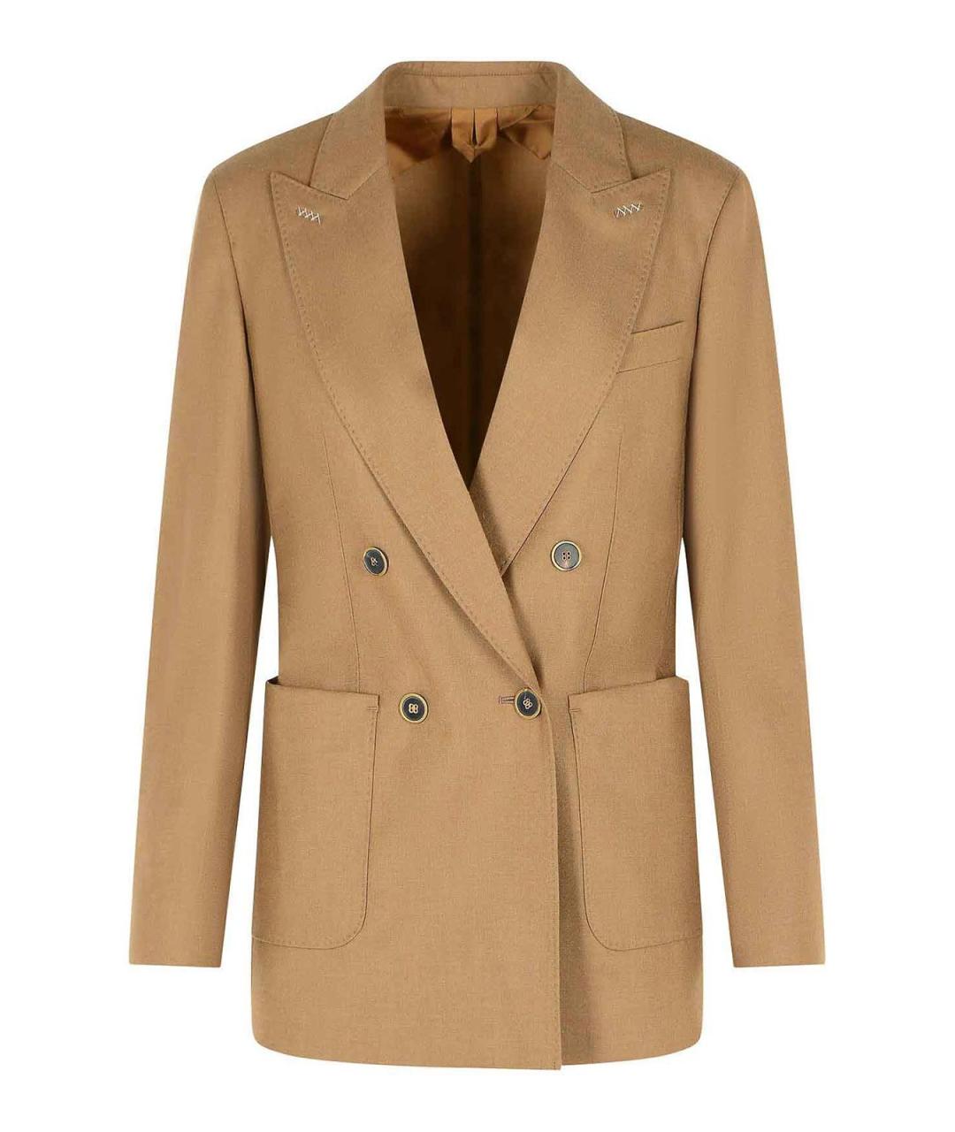 MAX MARA Коричневый жакет/пиджак, фото 1