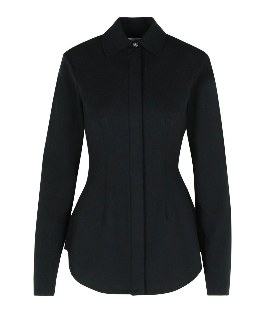 SPORTMAX Черная вискозная рубашка, фото 1