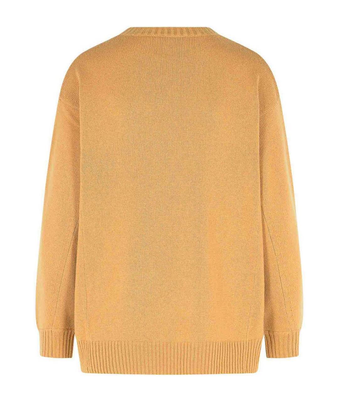 MAX MARA Бежевый кашемировый джемпер / свитер, фото 2
