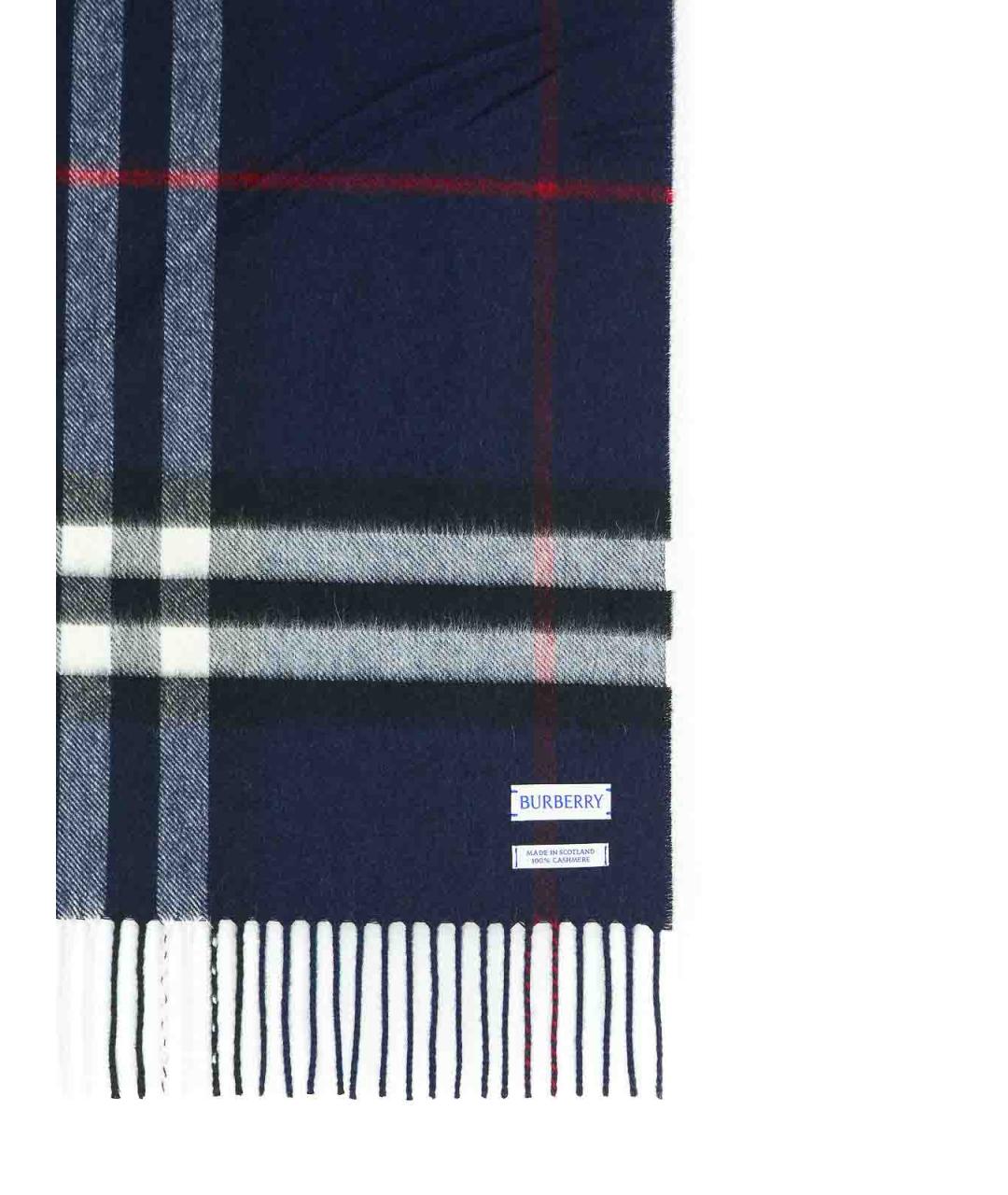 BURBERRY Синий шарф, фото 3