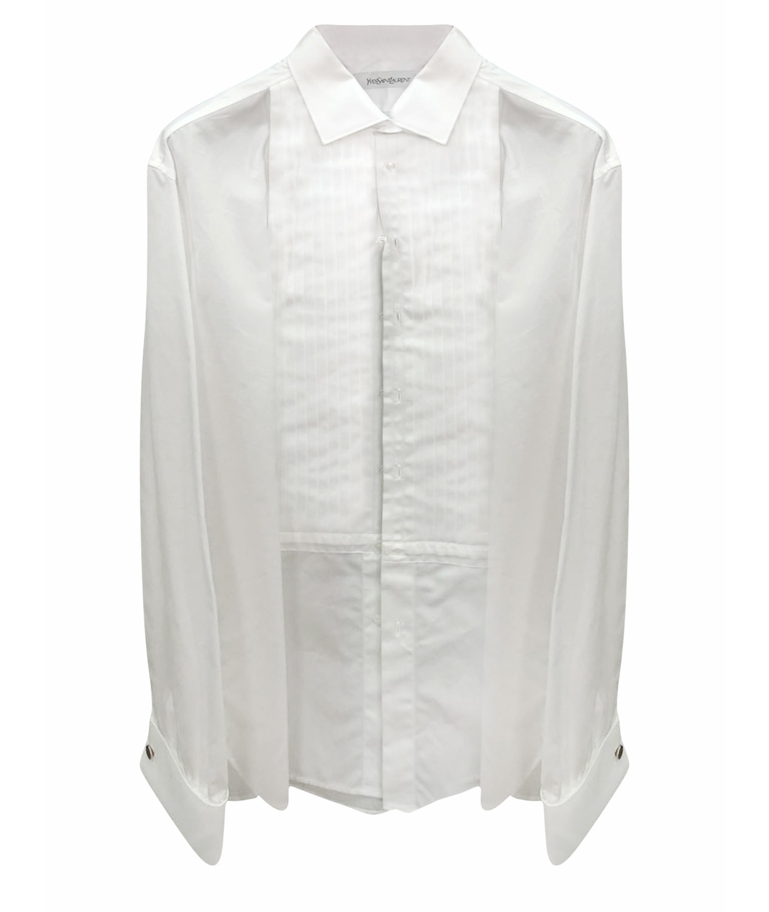 YVES SAINT LAURENT VINTAGE Белая хлопковая классическая рубашка, фото 1