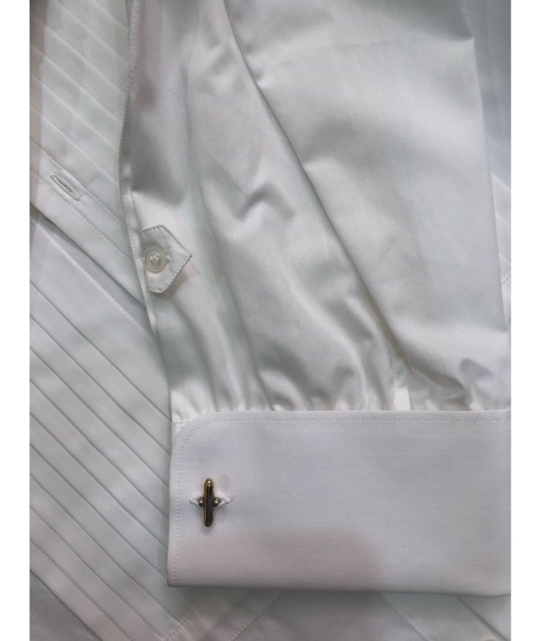 YVES SAINT LAURENT VINTAGE Белая хлопковая классическая рубашка, фото 6