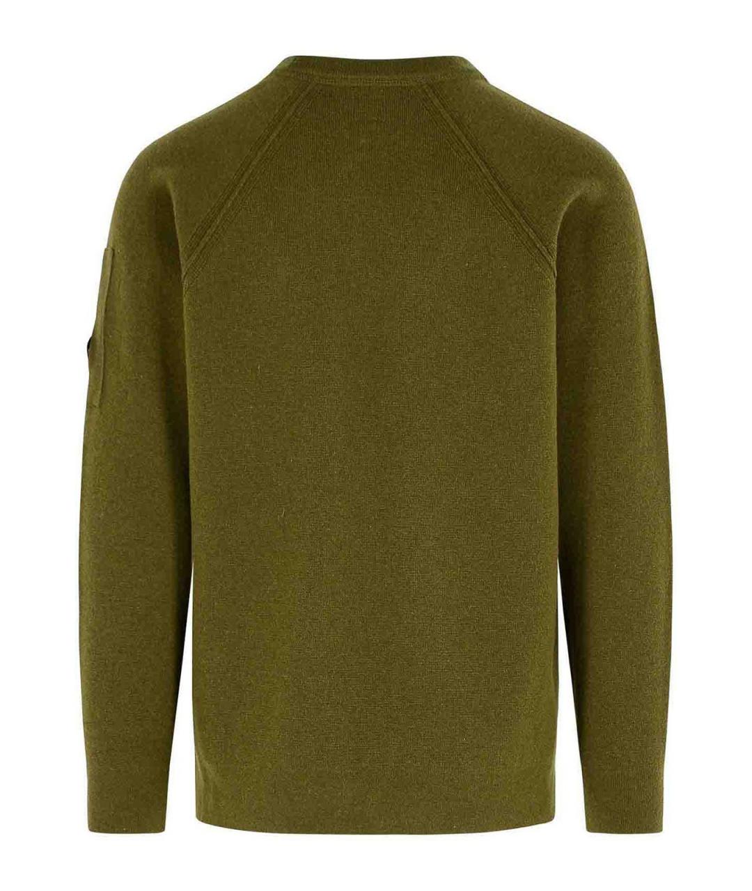 CP COMPANY Зеленый шерстяной джемпер / свитер, фото 2