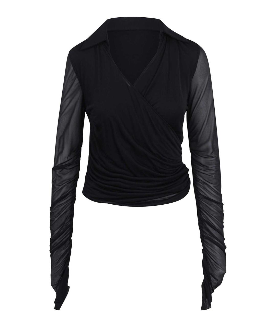 MAX MARA Черная вискозная блузы, фото 1