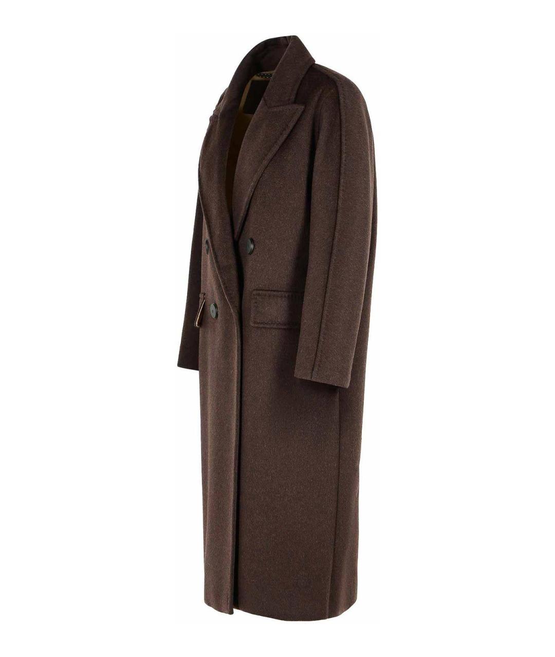 MAX MARA Коричневое шерстяное пальто, фото 3