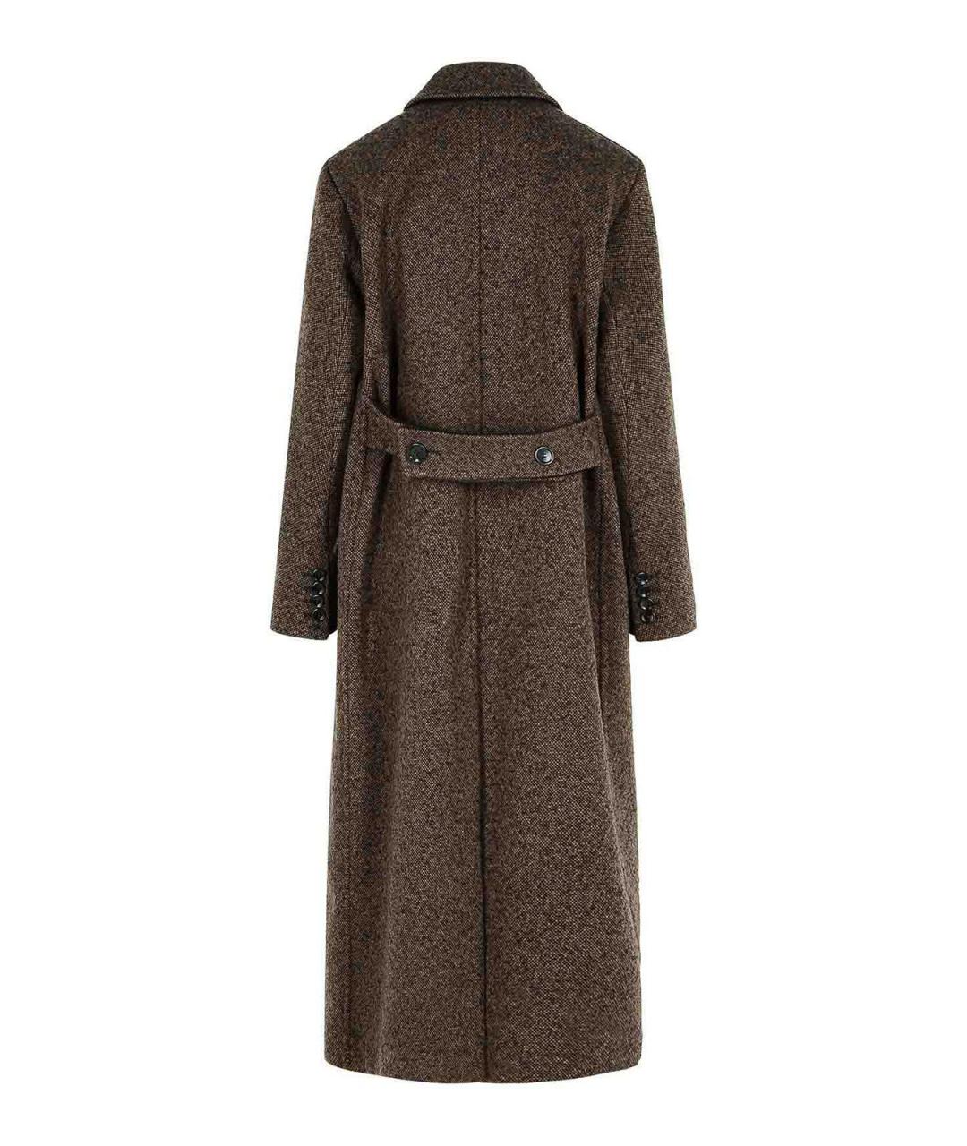 MAX MARA Коричневое шерстяное пальто, фото 2