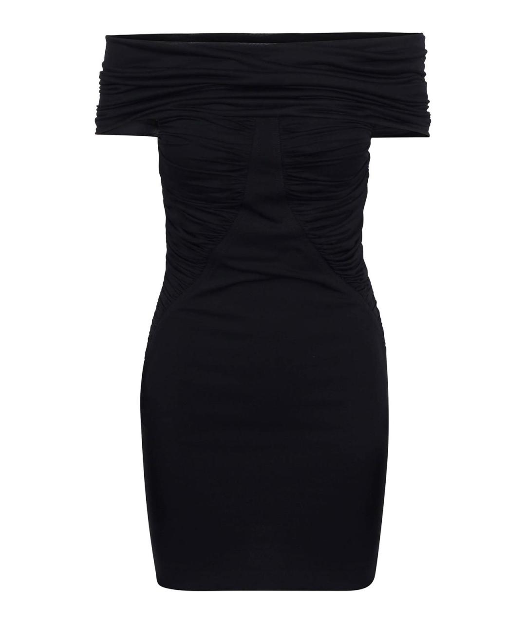 MAX MARA Черное вискозное коктейльное платье, фото 1
