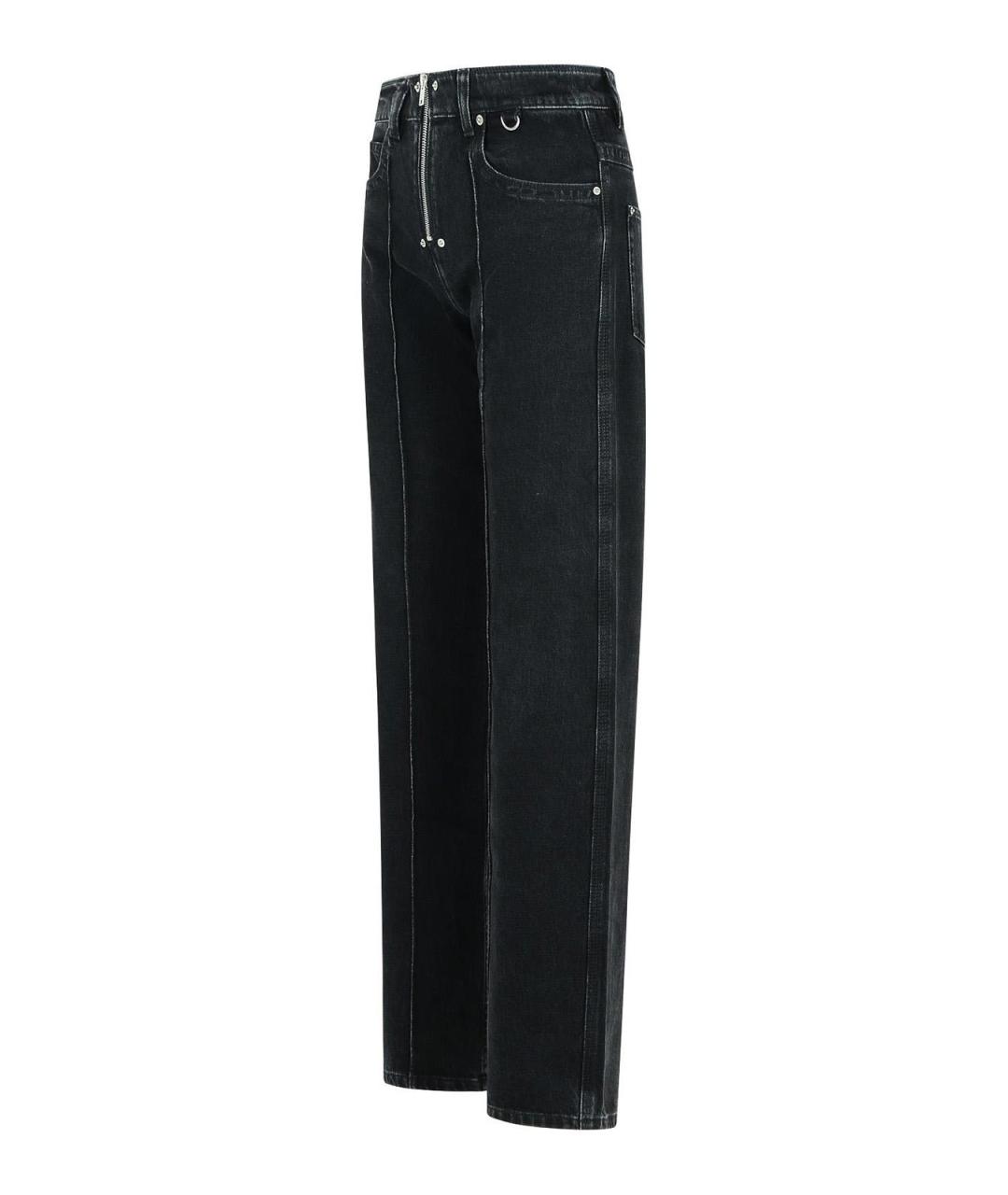 ISABEL MARANT Черные хлопковые прямые джинсы, фото 3