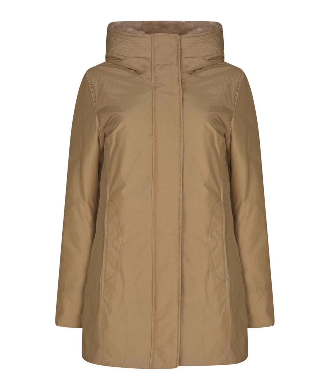 WOOLRICH Коричневый пуховик, фото 1
