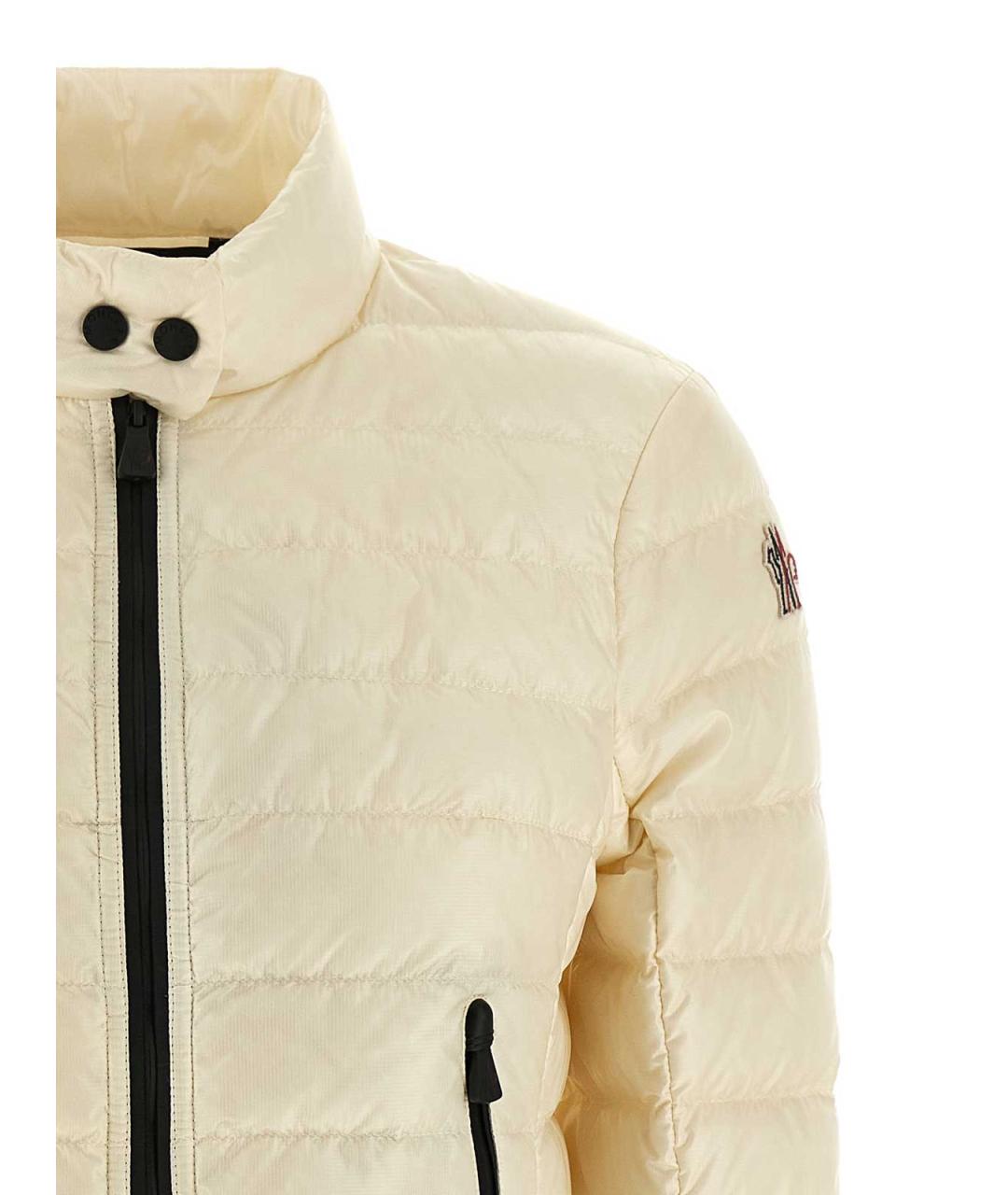 MONCLER Бежевая полиамидовая куртка, фото 3