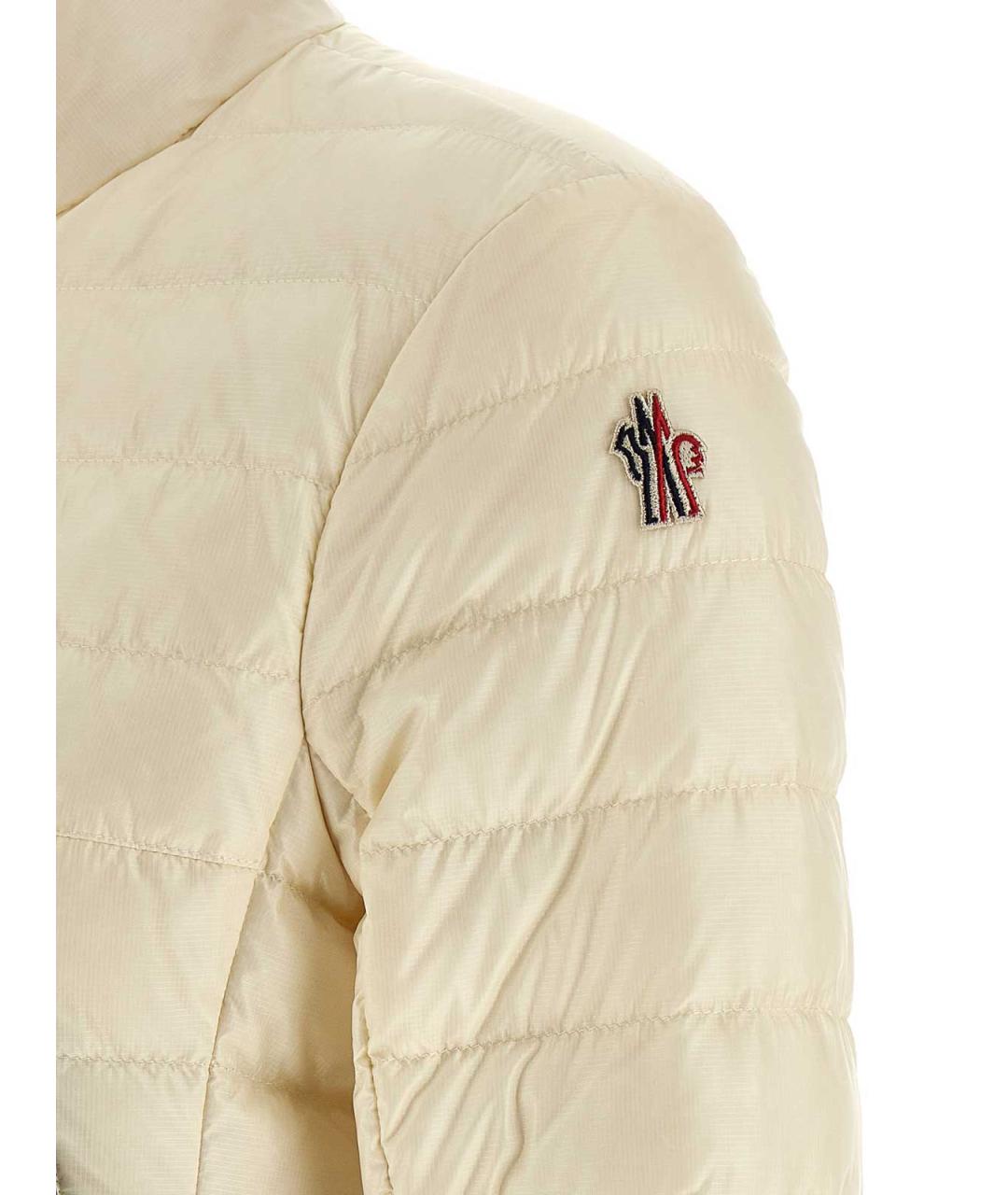 MONCLER Бежевая полиамидовая куртка, фото 4