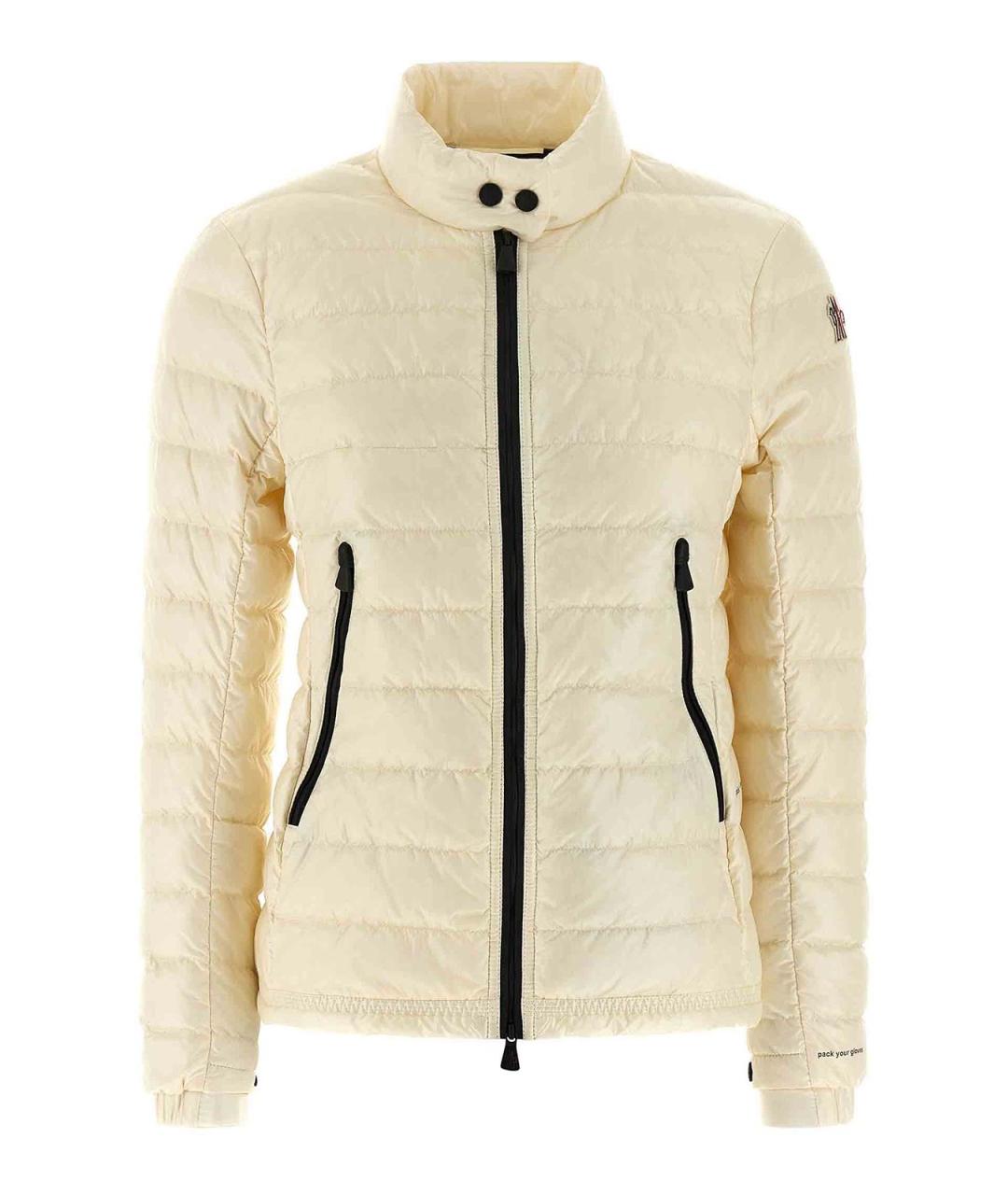 MONCLER Бежевая полиамидовая куртка, фото 1