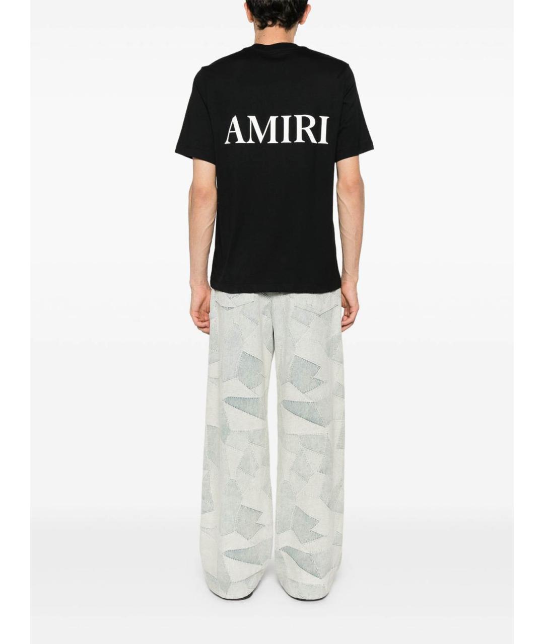 AMIRI Черная хлопковая футболка, фото 5