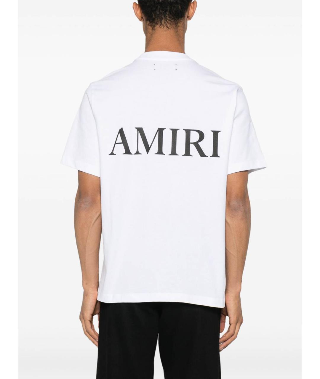 AMIRI Белая хлопковая футболка, фото 2