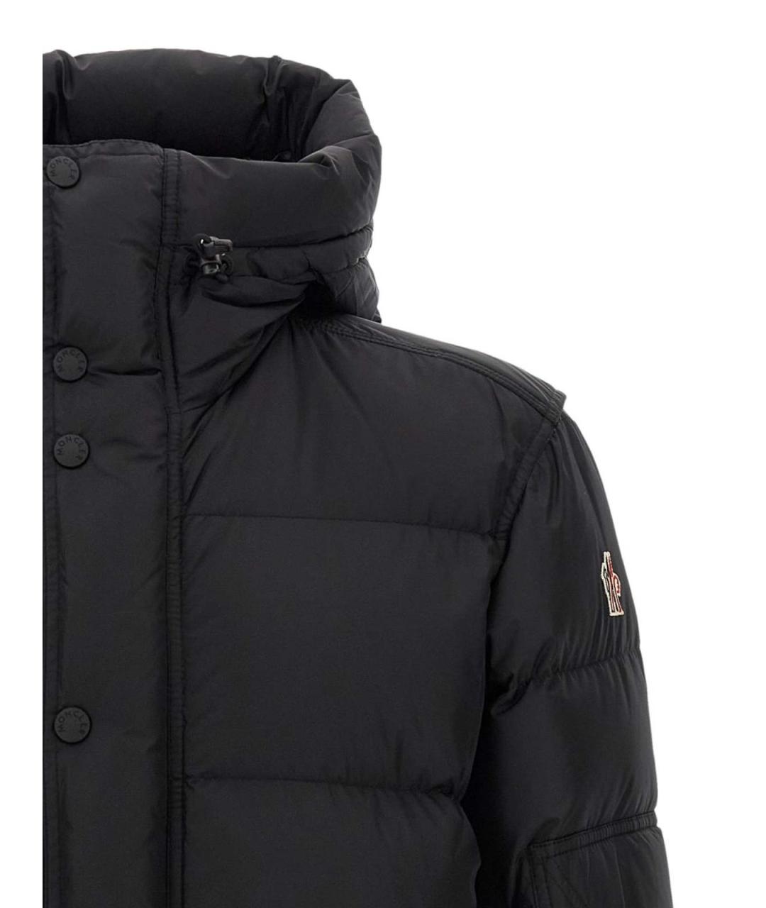 MONCLER Черный полиамидовый пуховик, фото 2