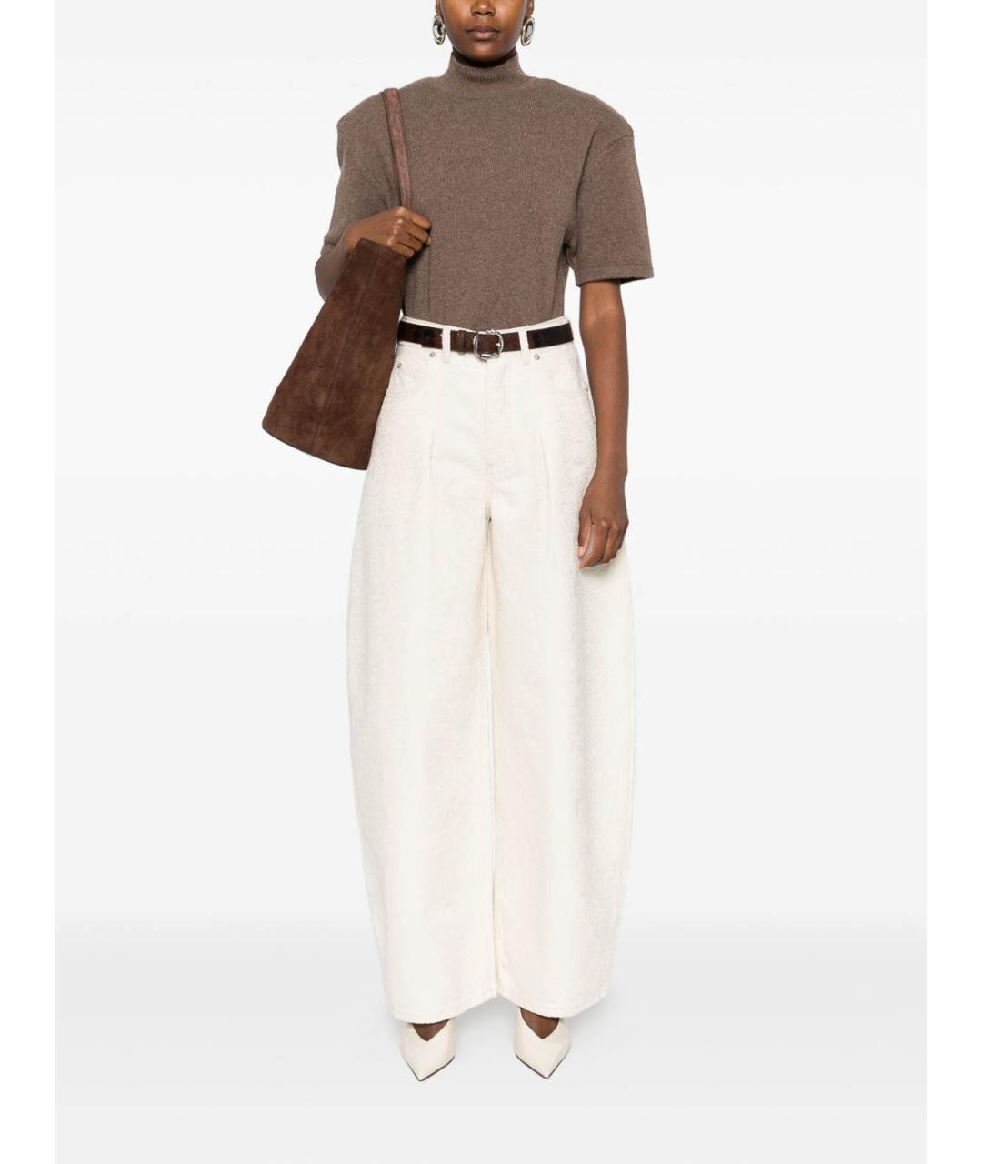 JACQUEMUS Коричневая шерстяная водолазка, фото 3