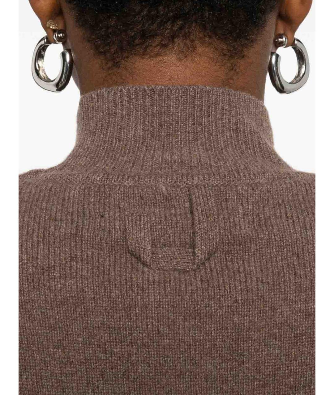 JACQUEMUS Коричневая шерстяная водолазка, фото 2