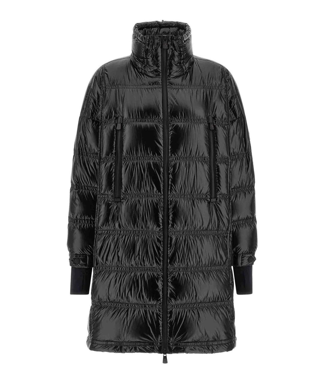 MONCLER Черный полиамидовый пуховик, фото 2