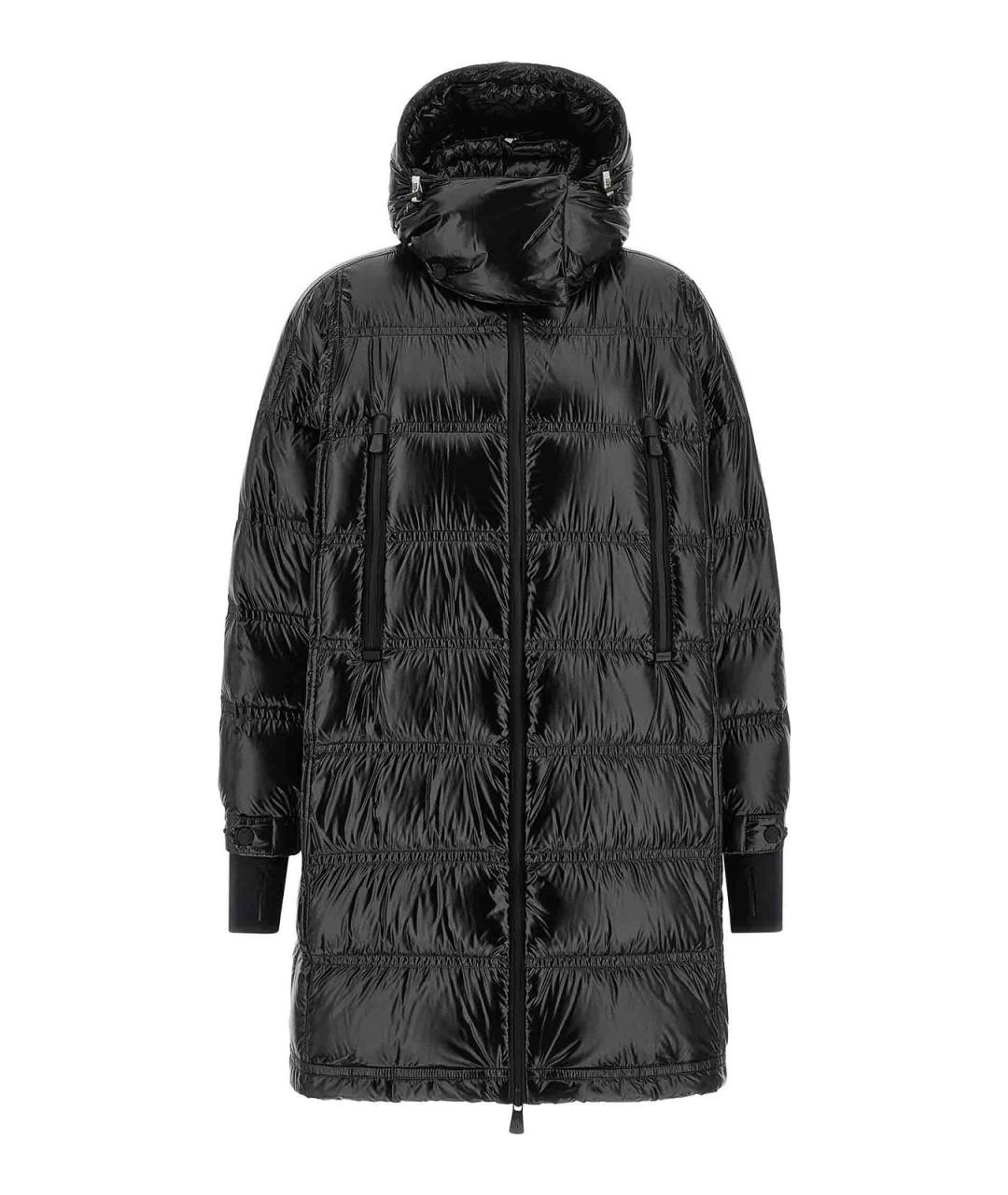 MONCLER Черный полиамидовый пуховик, фото 1
