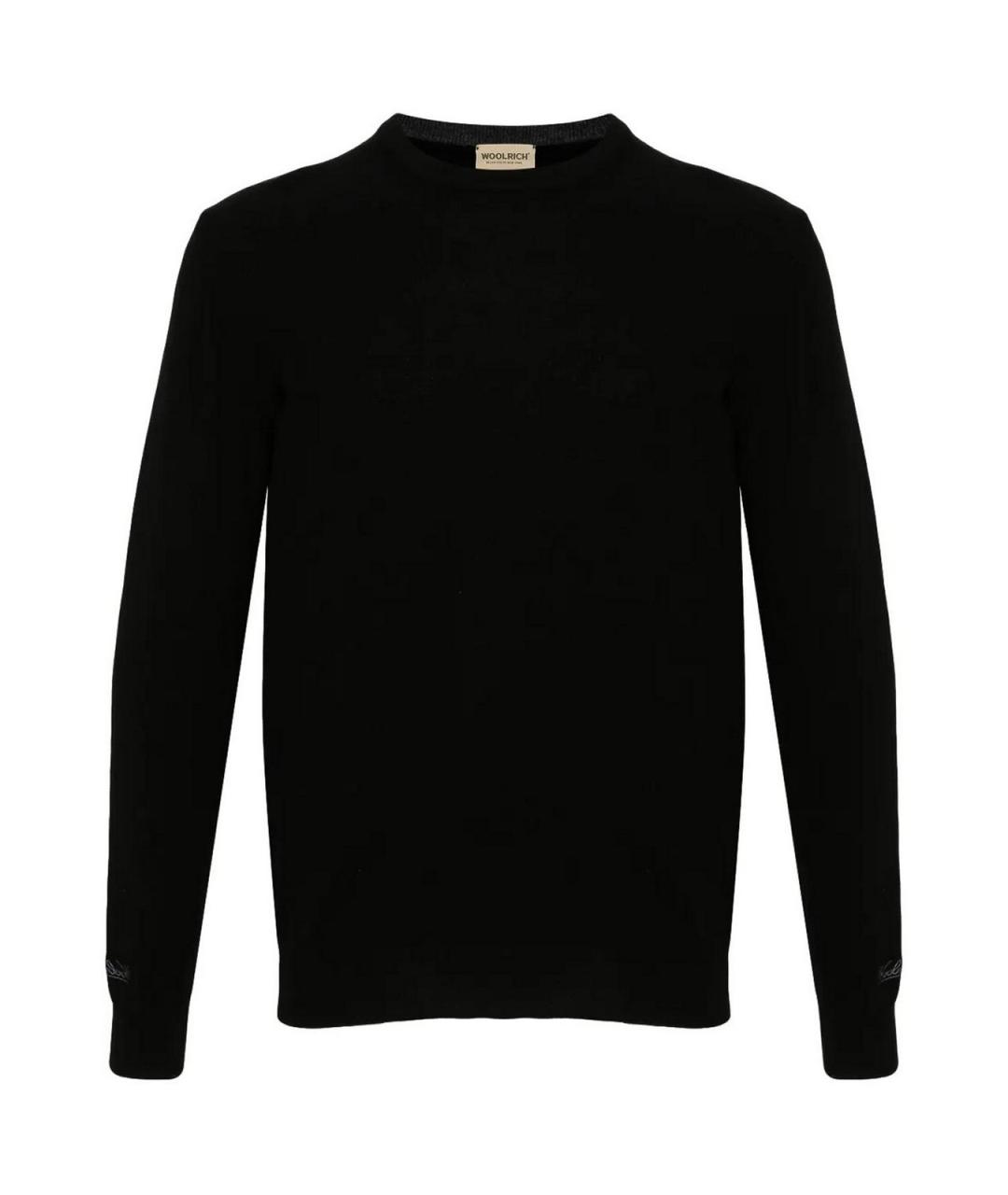 WOOLRICH Черный шерстяной джемпер / свитер, фото 1
