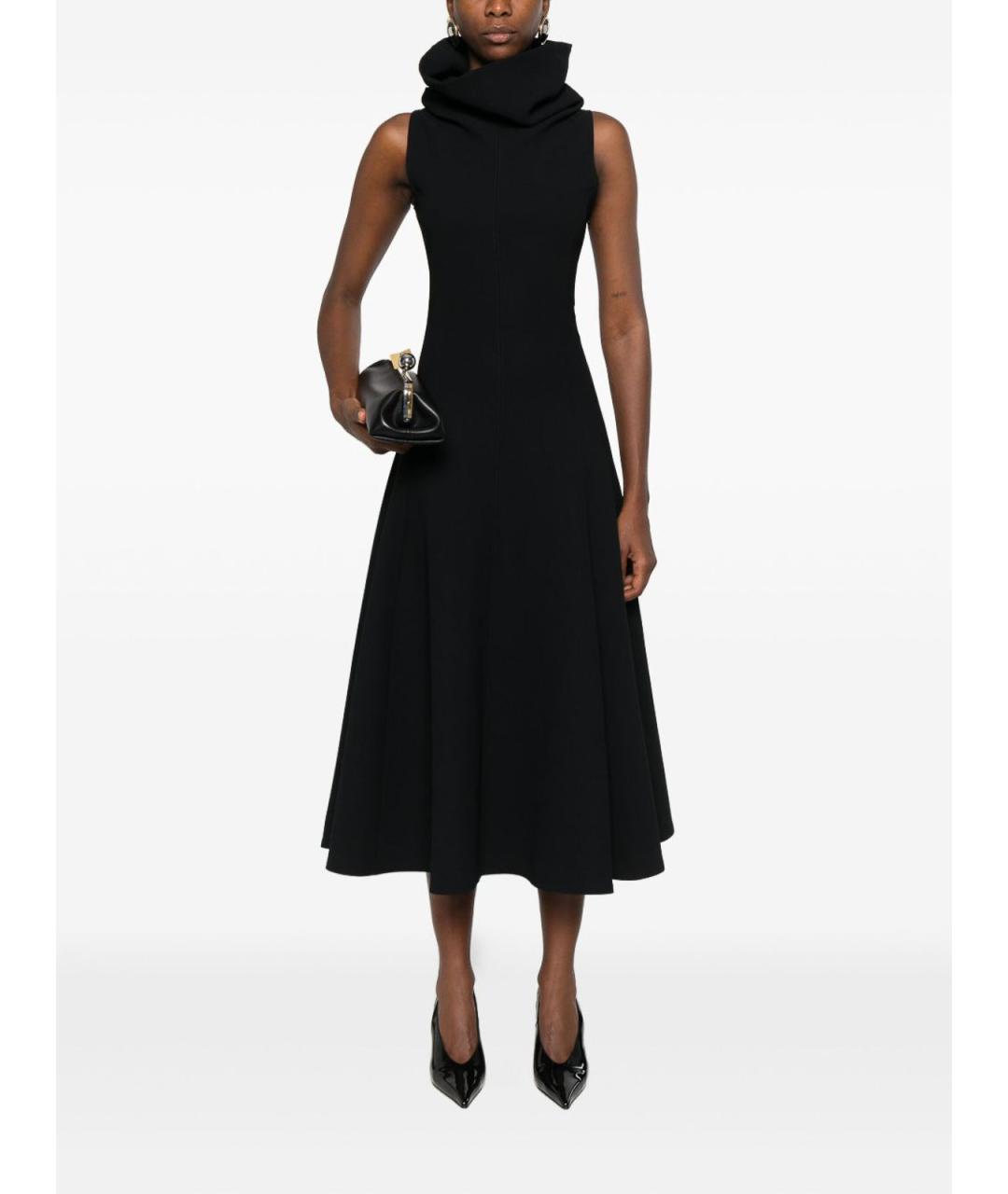 JACQUEMUS Черное полиэстеровое вечернее платье, фото 3