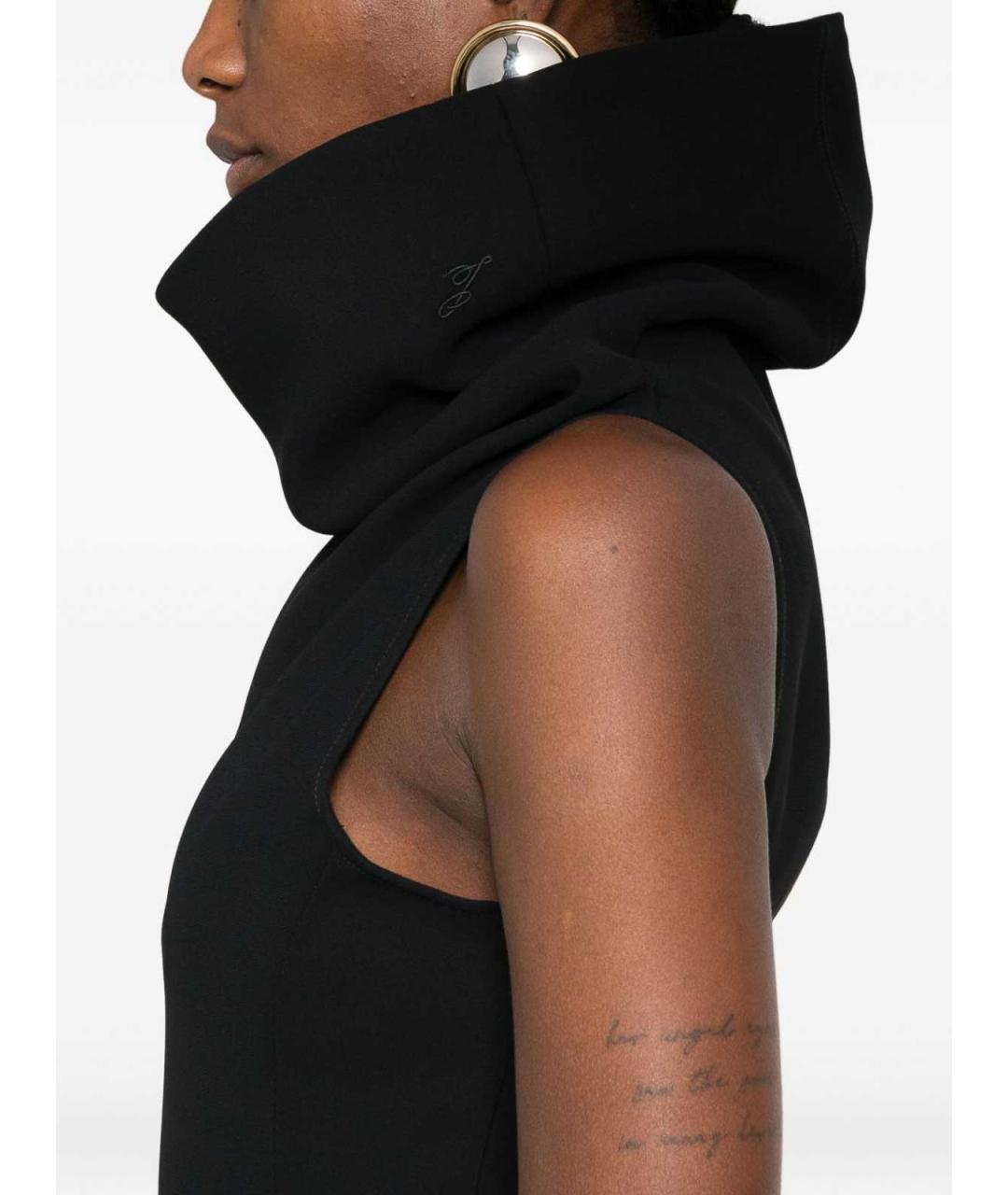 JACQUEMUS Черное полиэстеровое вечернее платье, фото 4