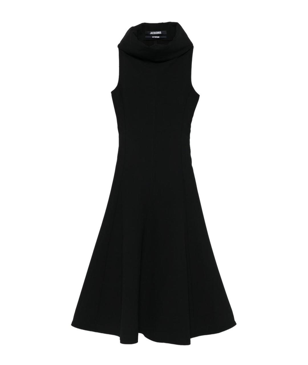 JACQUEMUS Черное полиэстеровое вечернее платье, фото 1