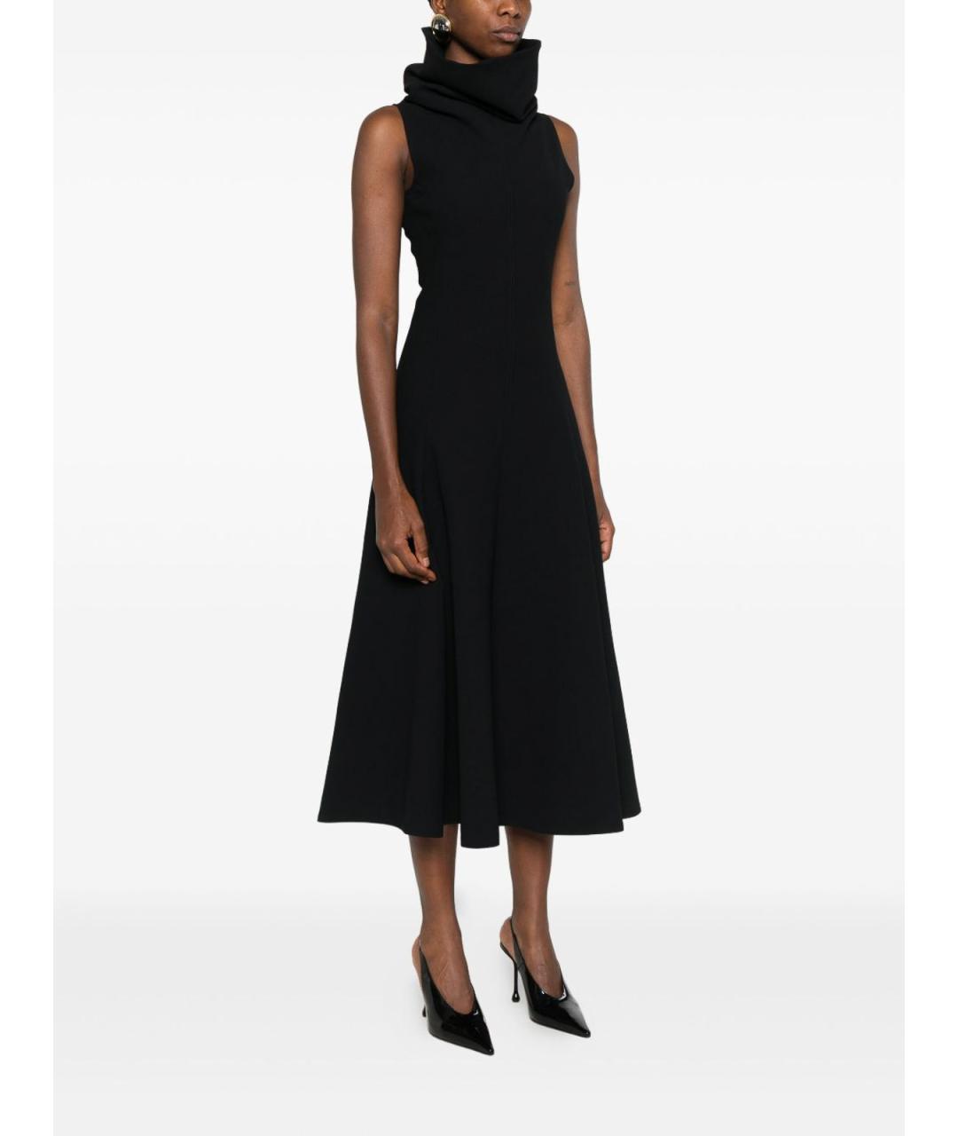 JACQUEMUS Черное полиэстеровое вечернее платье, фото 5