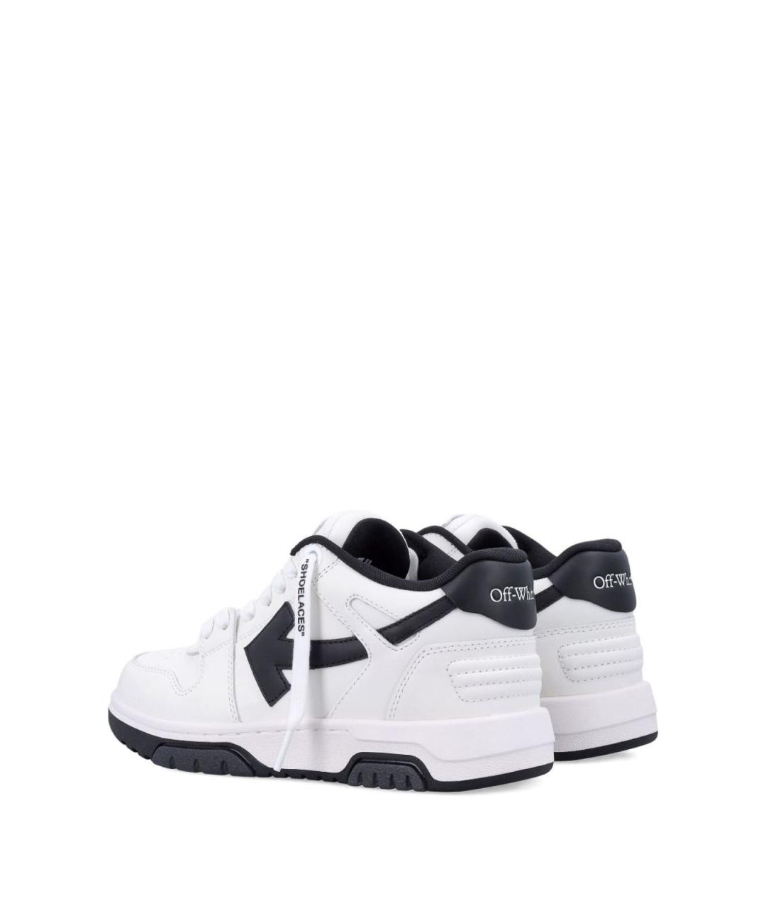OFF-WHITE Белые кожаные кеды, фото 2