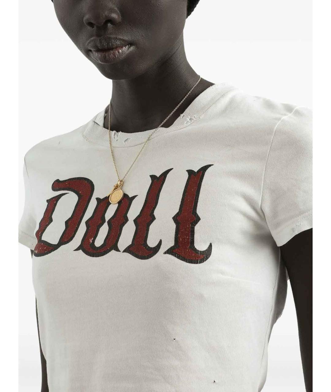 DOLCE&GABBANA Белая хлопковая футболка, фото 3