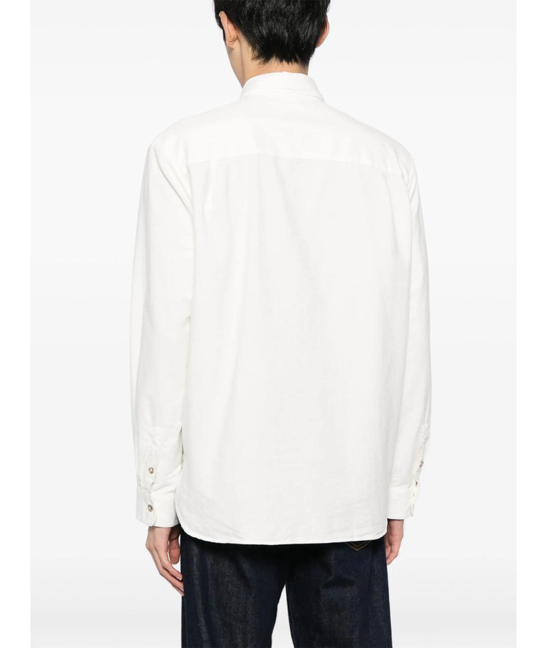 A.P.C. Белая хлопковая классическая рубашка, фото 4