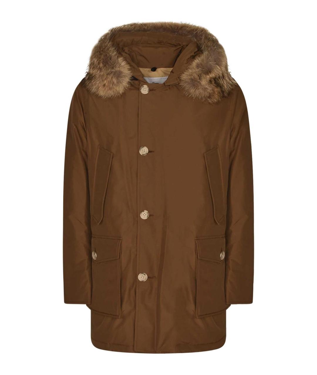 WOOLRICH Бежевый пуховик, фото 1