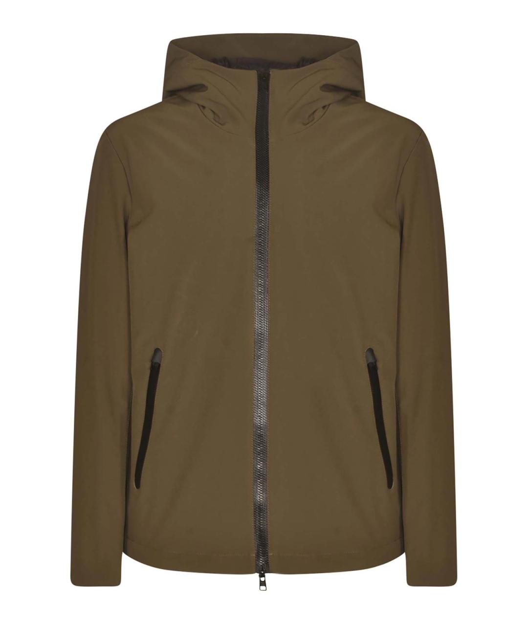 WOOLRICH Зеленая меховая куртка, фото 1